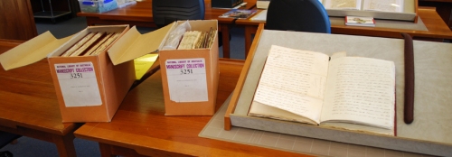 Manuscript 3251, 9 volumes in 2 boxes, National Library of Australia